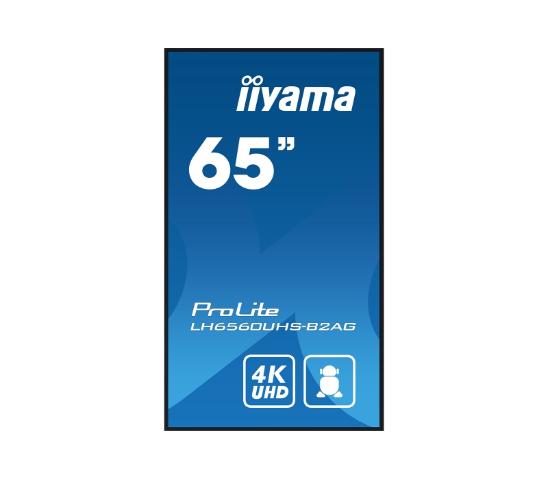 464866 Monitor IIYAMA ProLite/64,5" 4K VA/16:9/60 Hz/3x HDMI/RS-232/USB 2.0/RJ45/WiFi/GŁOŚNIKI/3 lata carry-in