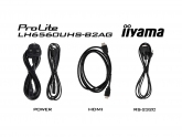 464872 Monitor IIYAMA ProLite/64,5" 4K VA/16:9/60 Hz/3x HDMI/RS-232/USB 2.0/RJ45/WiFi/GŁOŚNIKI/3 lata carry-in