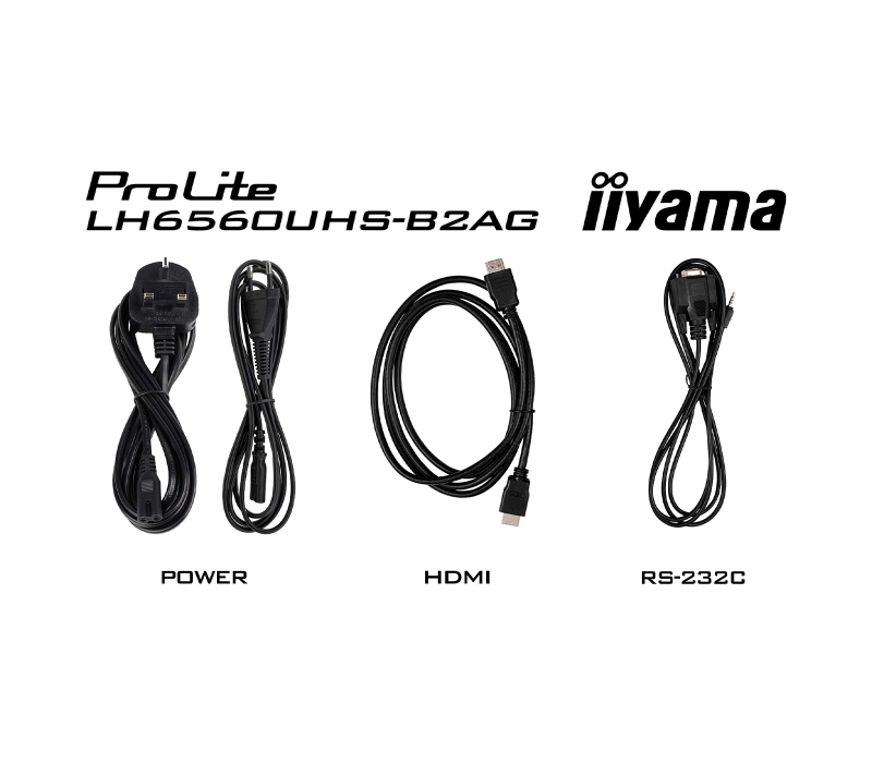 464872 Monitor IIYAMA ProLite/64,5" 4K VA/16:9/60 Hz/3x HDMI/RS-232/USB 2.0/RJ45/WiFi/GŁOŚNIKI/3 lata carry-in