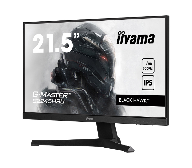 464874 Monitor IIYAMA G-Master Black Hawk/21,5" Full HD IPS/16:9/100 Hz/HDMI/DP/USB 2.0/GŁOŚNIKI/3 lata carry-in