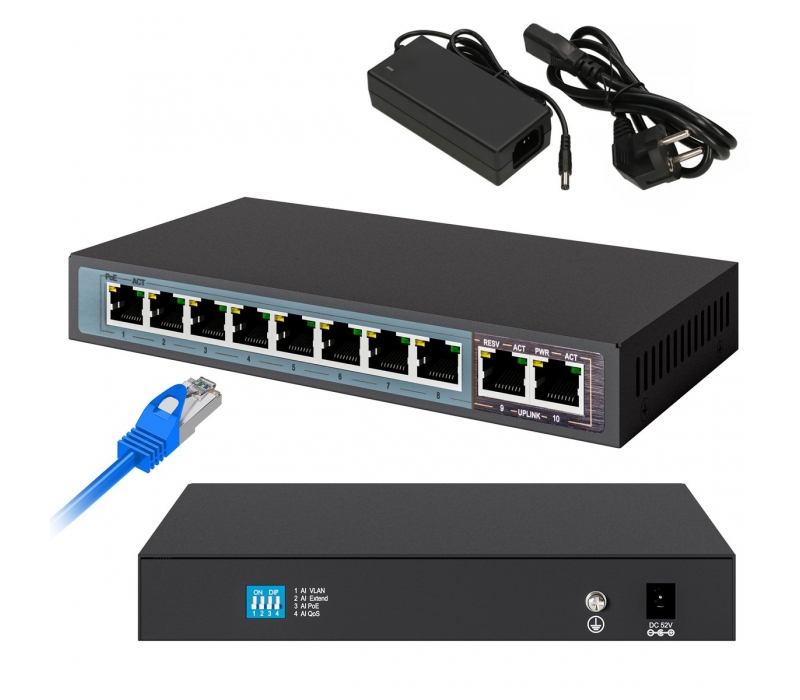 464966 Extralink Przełącznik Ceres EX-SF1008P 8 portów 10-100Mbps