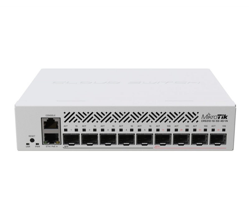 465505 Mikrotik Switch 1xGbE 5xSFP CRS310-1G-5S-4S+IN 