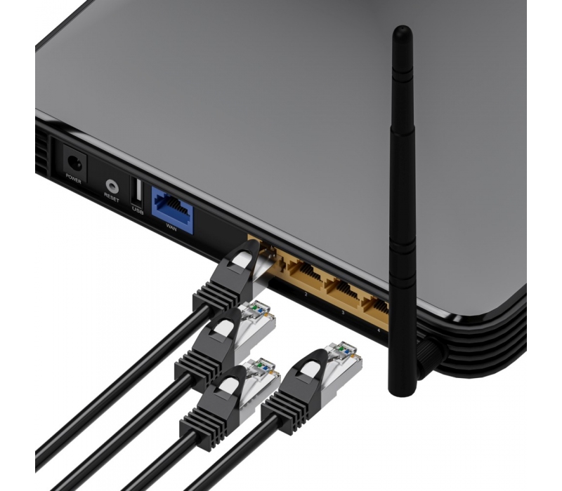 465528 Extralink Kat.5e FTP 5m | Patchcord LAN | Miedź Kabel sieciowy skrętka