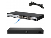 465580 Extralink Przełącznik zarządzalny PoE Chiron Pro 24xRJ45 1000mb/s PoE, 4xSFP+  L3, 370W 