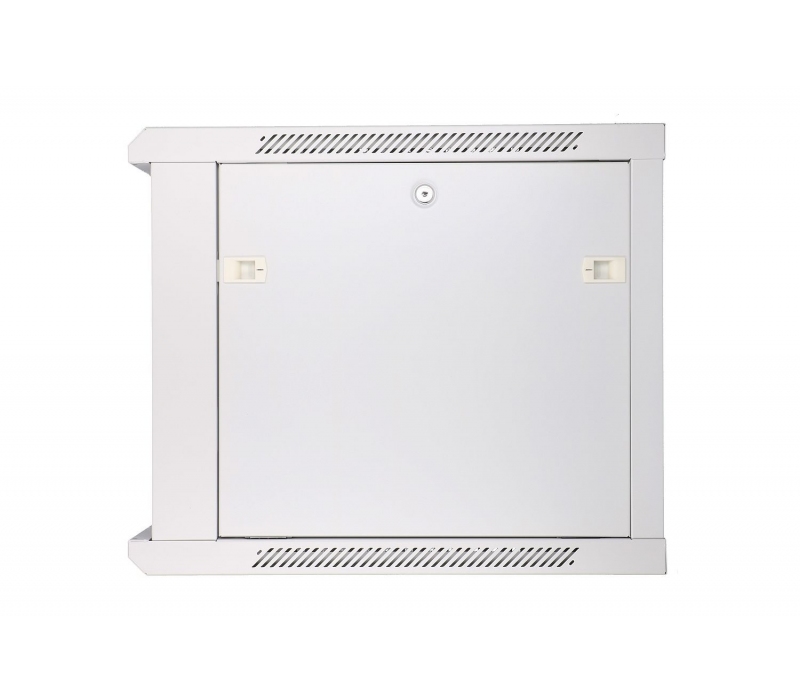 466008 Extralink Szafka wisząca rack 9U 600x600 szara szklane drzwi 