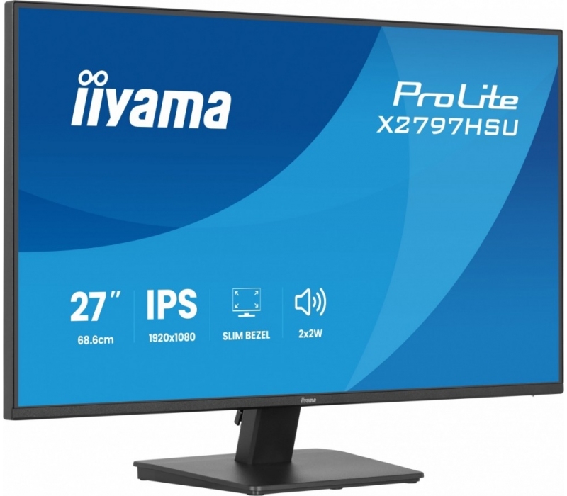 466431 Monitor  ProLite 27 cali X2797HSU-B1  IPS,FHD,HDMI,DP,120Hz,350CD,2xUSBv3.2,  2xUSB-C, GW 5lat 