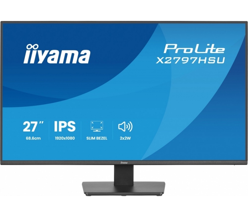 466433 Monitor  ProLite 27 cali X2797HSU-B1  IPS,FHD,HDMI,DP,120Hz,350CD,2xUSBv3.2,  2xUSB-C, GW 5lat 