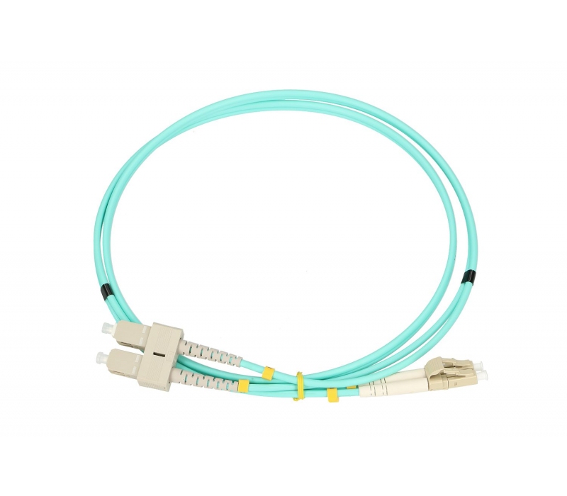 466487 Extralink LC/UPC-SC/UPC | Patchcord | Wielomodowy, OM3, Duplex, 3mm, 5m