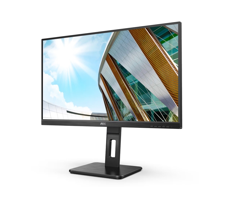 466786 Monitor AOC 27P2Q/27" Full HD IPS/16:9/100 Hz/HDMI/DP/VGA/DVI/USB HUB/PIVOT/GŁOŚNIKI/3 lata carry-in