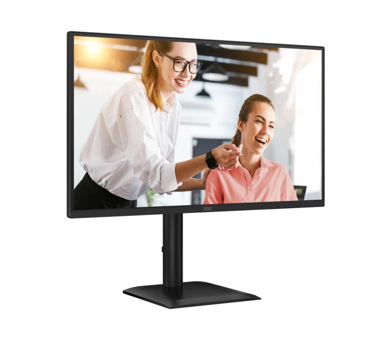 467420 Monitor AOC Q27E4CV/27" QHD IPS/16:9/120 Hz/2x DP/HDMI/USB HUB/RJ-45/GŁOŚNIKI/PIVOT/5 lat carry-in