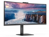 467923 Monitor AOC CU34V5CW/BK/34" WQHD VA/21:9/100 Hz/1500R/HDMI/DP/USB HUB/CAM/GŁOŚNIKI/3 lata carry-in