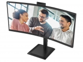 467965 Monitor AOC CU34E4CW/34" WQHD VA/21:9/120 Hz/1500R/2x HDMI/DP/USB HUB/RJ-45/CAM/GŁOŚNIKI/5 lat carry-in