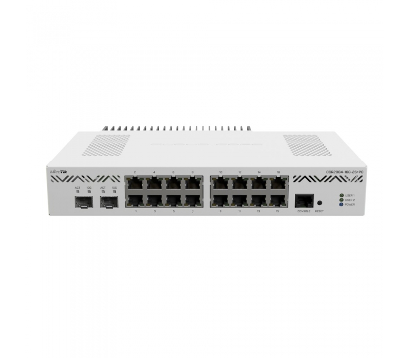 468442 Mikrotik Router Przewodowy CCR2004-16G-2S+PC 
