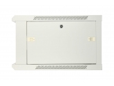 468443 Extralink Szafka wisząca rack 6U 600x450 szara z metalowymi drzwiami 