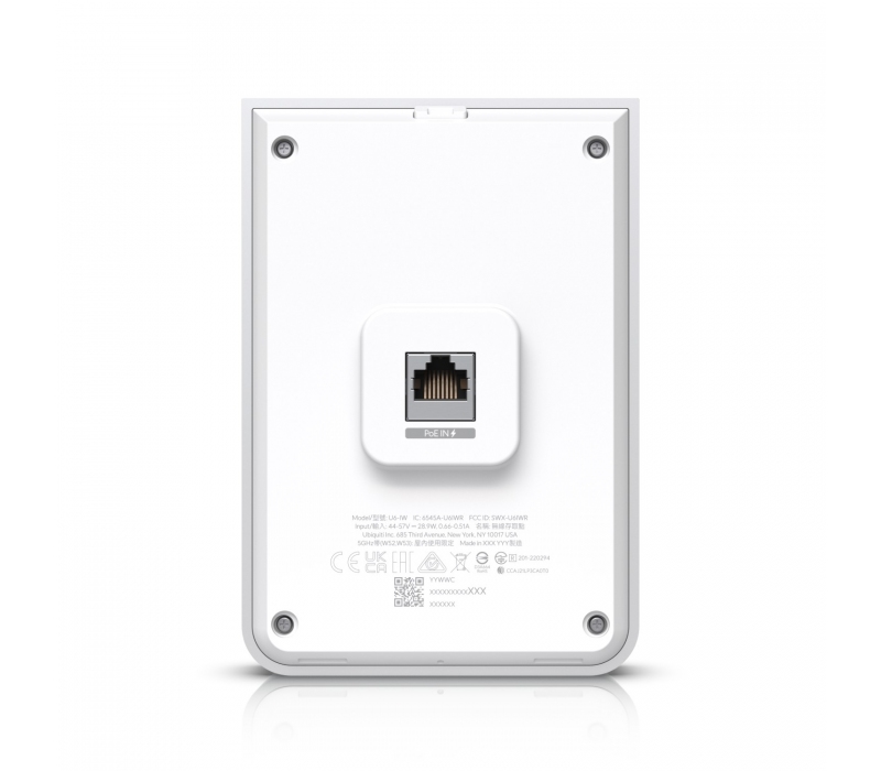 468954 UBIQUITI Punkt dostępu Unifi 6 In-Wall 573,5 Mbit/s Biały Obsługa PoE U6-IW
