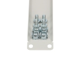 468957 Extralink 1U 19" | Panel frontowy | Szary