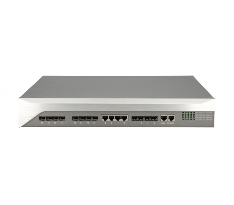 469520 Extralink Terminal abonencki Predator V2 OLT EPON 1U 19 cali 8x Gigabit PON, 4x Gigabit Uplink, 4x SFP+