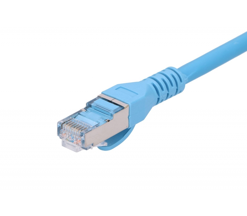 469835 Extralink Kat.6A S/FTP 0.5m | Patchcord LAN | Miedź Kabel sieciowy skrętka 10Gbit/s