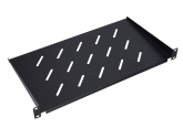 471105 Extralink 1U 350mm Czarna | Półka | 19", do szaf wiszących