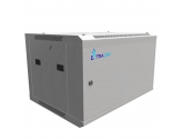 471219 Extralink Szafka wisząca rack 6U 600x450 szara z metalowymi drzwiami 