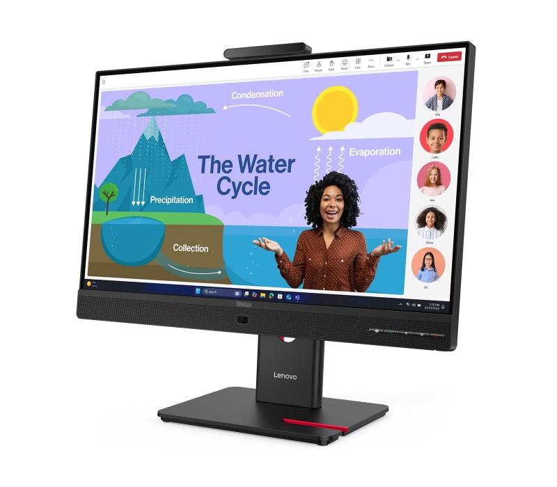 471698 Monitor Lenovo ThinkVision T24D-4v/23,8" Full HD IPS/16:9/48-120 Hz/2x DP/HDMI/USB/RJ-45/CAM/PIVOT/3 lata carry-in