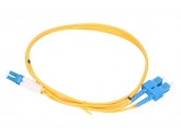 472000 Extralink SC/UPC-LC/UPC | Patchcord | PVC, Jednomodowy, Duplex, G652D, 3mm, 1m
