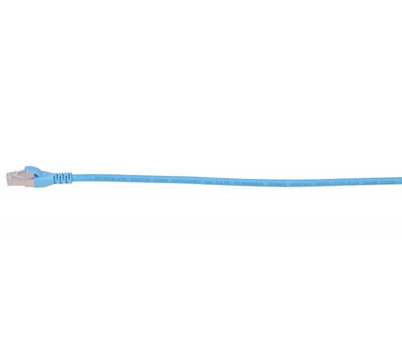 472361 Extralink Kat.6A S/FTP 0.5m | Patchcord LAN | Miedź Kabel sieciowy skrętka 10Gbit/s