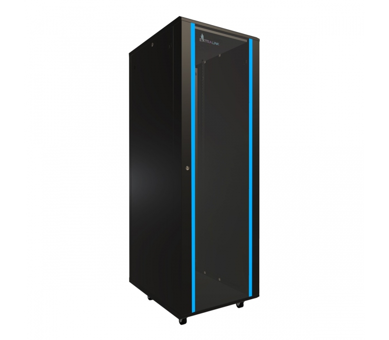 472650 Extralink Szafa rack 37U 600x800mm czarna stojąca