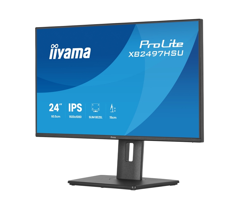 473023 Monitor IIYAMA ProLite/23,8" Full HD IPS/16:9/120 Hz/HDMI/DP/USB HUB/GŁOŚNIKI/PIVOT/5 lat carry-in