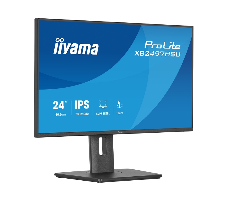 473024 Monitor IIYAMA ProLite/23,8" Full HD IPS/16:9/120 Hz/HDMI/DP/USB HUB/GŁOŚNIKI/PIVOT/5 lat carry-in