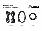 473031 Monitor IIYAMA ProLite/23,8" Full HD IPS/16:9/120 Hz/HDMI/DP/USB HUB/GŁOŚNIKI/PIVOT/5 lat carry-in