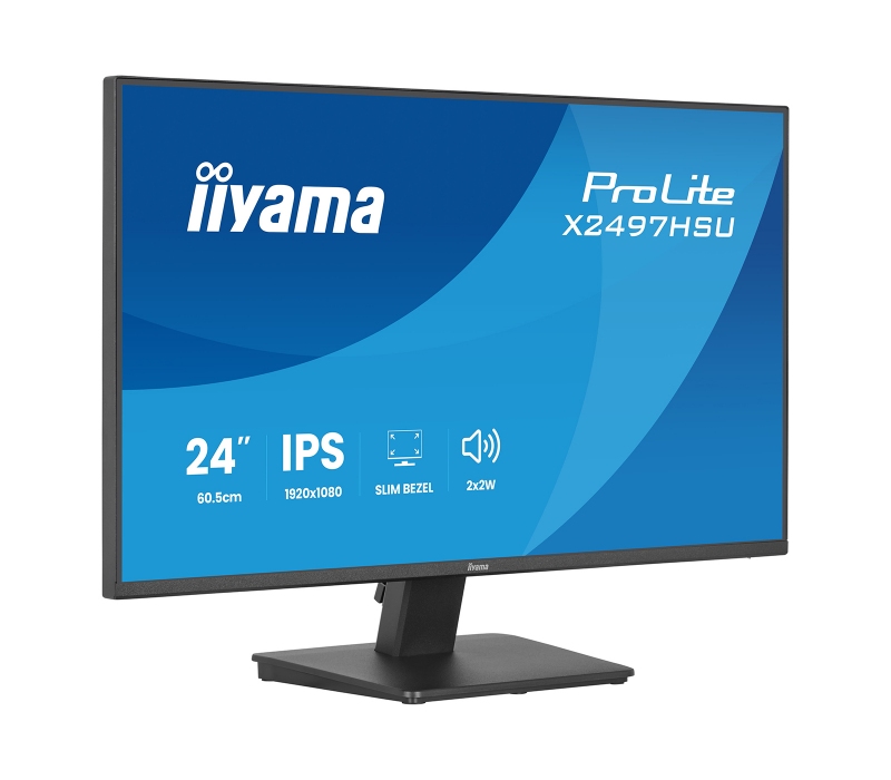 473267 Monitor IIYAMA ProLite/23,8" Full HD IPS/16:9/120 Hz/HDMI/DP/USB HUB/GŁOŚNIKI/5 lat carry-in