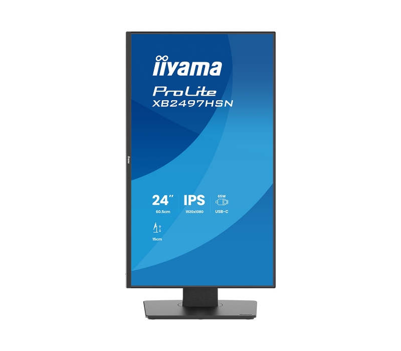 473286 Monitor IIYAMA ProLite/23,8" Full HD IPS/16:9/100 Hz/HDMI/DP/USB HUB/RJ-45/GŁOŚNIKI/5 lat carry-in
