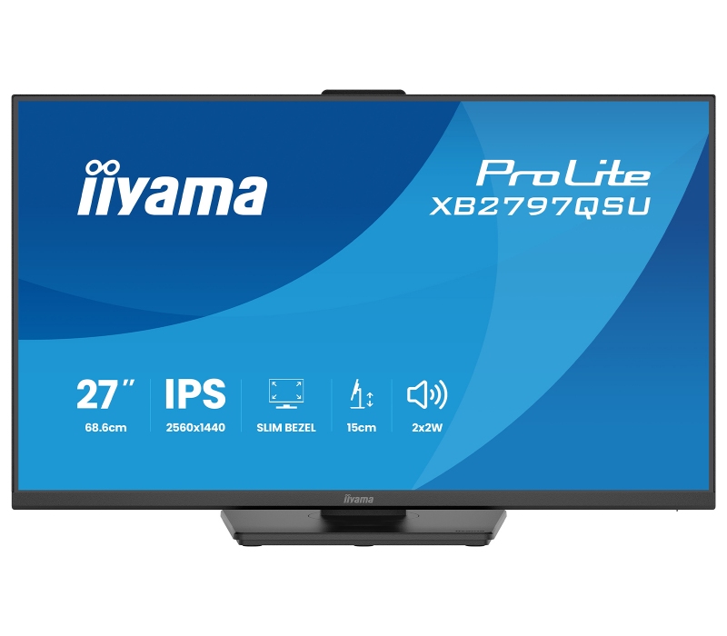 473358 Monitor IIYAMA ProLite/27" WQHD IPS/16:9/75 Hz/2x HDMI/DP/USB HUB/GŁOŚNIKI/PIVOT/5 lat carry-in