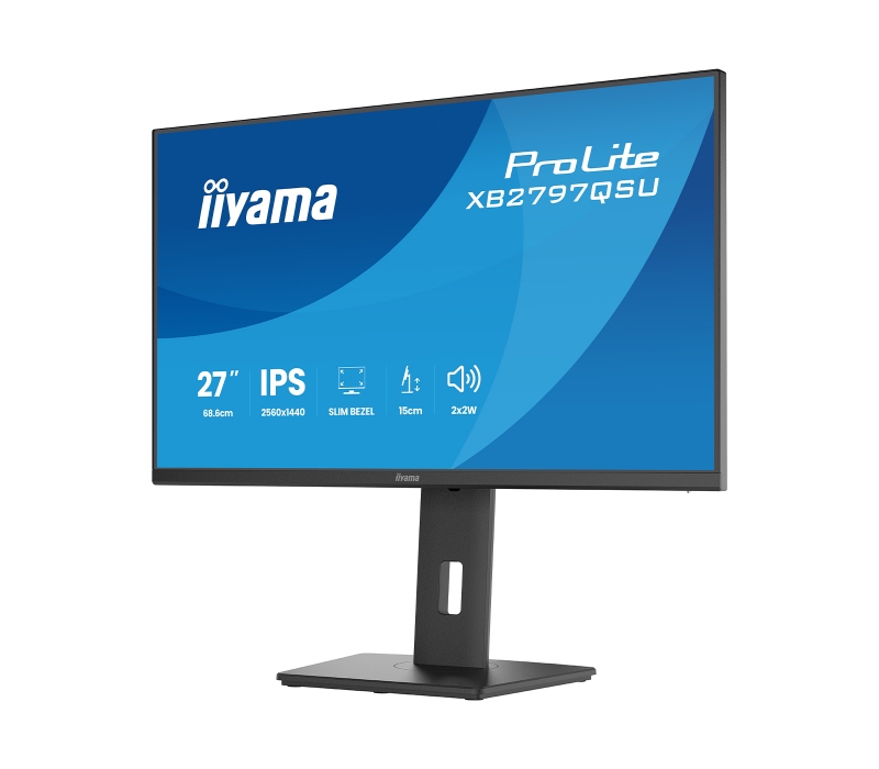 473359 Monitor IIYAMA ProLite/27" WQHD IPS/16:9/75 Hz/2x HDMI/DP/USB HUB/GŁOŚNIKI/PIVOT/5 lat carry-in