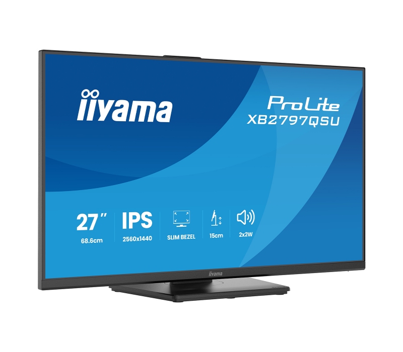 473360 Monitor IIYAMA ProLite/27" WQHD IPS/16:9/75 Hz/2x HDMI/DP/USB HUB/GŁOŚNIKI/PIVOT/5 lat carry-in