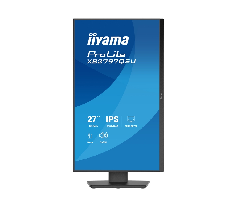 473361 Monitor IIYAMA ProLite/27" WQHD IPS/16:9/75 Hz/2x HDMI/DP/USB HUB/GŁOŚNIKI/PIVOT/5 lat carry-in