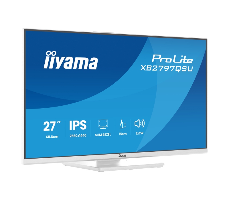 473371 Monitor IIYAMA ProLite/27" WQHD IPS/16:9/75 Hz/2x HDMI/DP/USB HUB/GŁOŚNIKI/PIVOT/5 lat carry-in