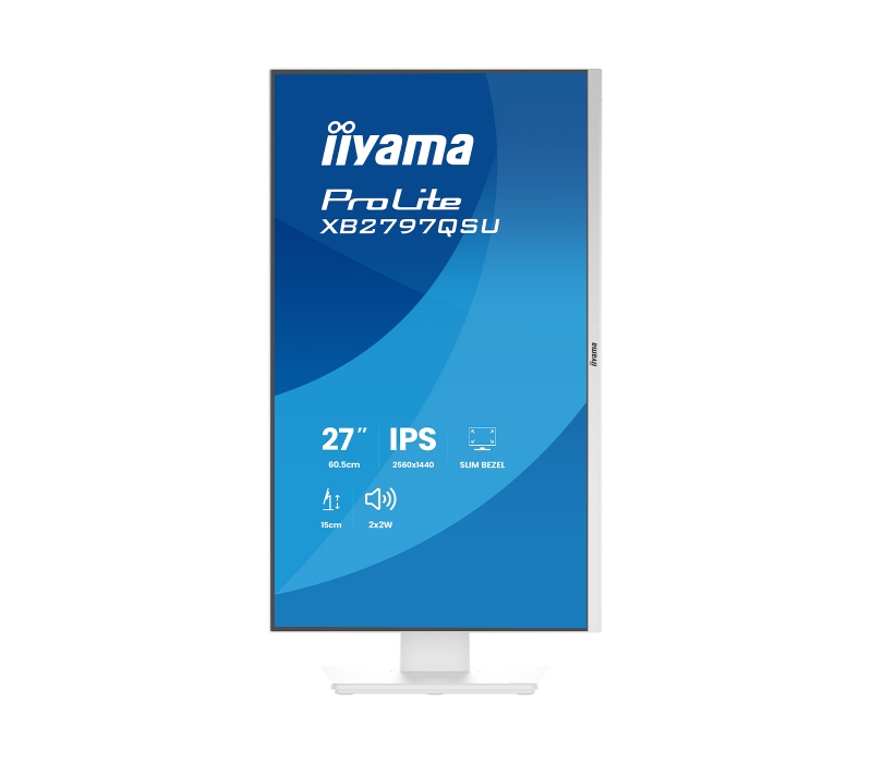 473372 Monitor IIYAMA ProLite/27" WQHD IPS/16:9/75 Hz/2x HDMI/DP/USB HUB/GŁOŚNIKI/PIVOT/5 lat carry-in
