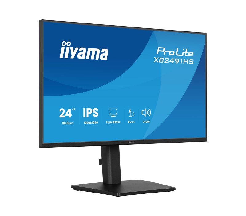 473398 Monitor IIYAMA ProLite/23,8" Full HD IPS/16:9/120 Hz/HDMI/DP/AUDIO/PIVOT/3 lata carry-in