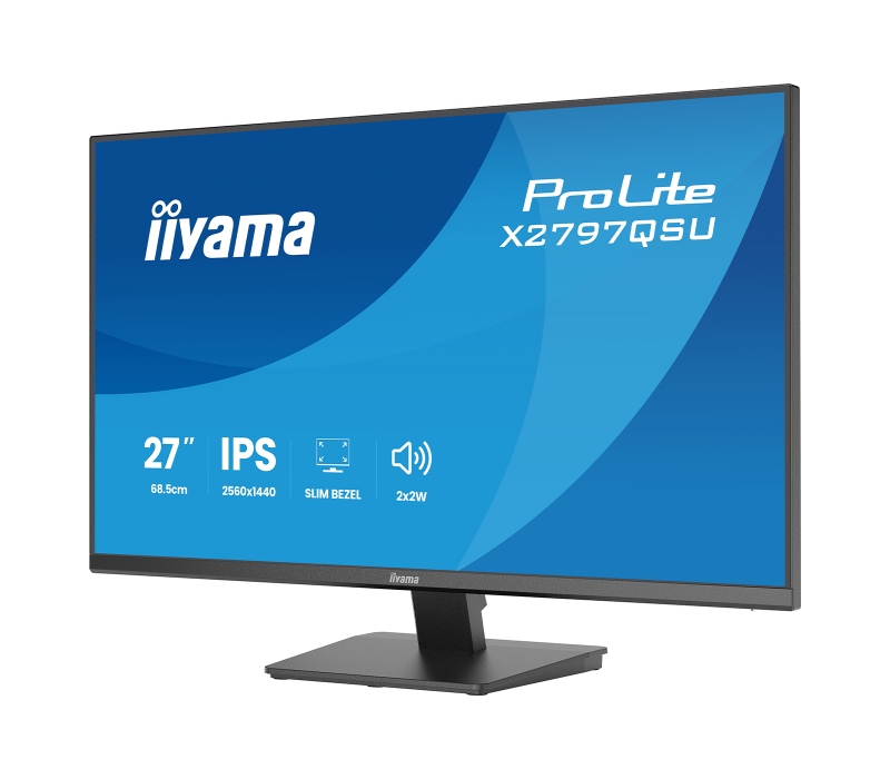 473406 Monitor IIYAMA ProLite/27" WQHD IPS/16:9/75 Hz/2x HDMI/DP/USB HUB/GŁOŚNIKI/5 lat carry-in