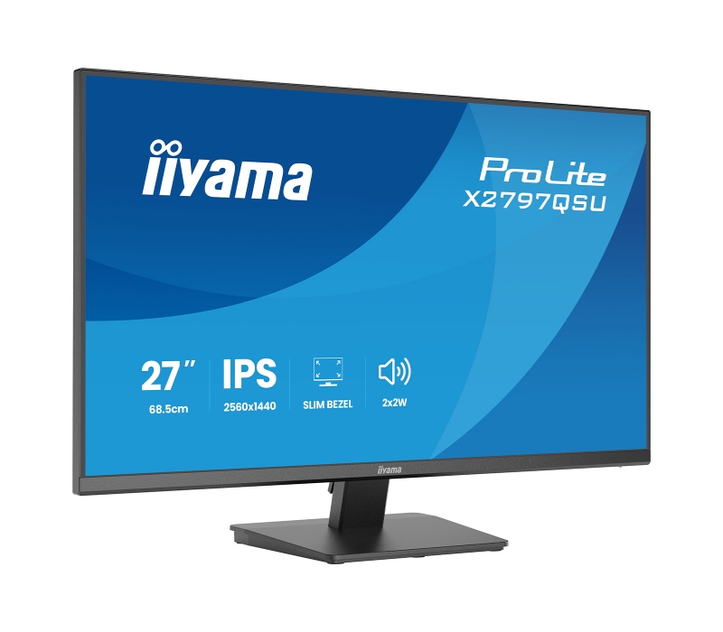 473407 Monitor IIYAMA ProLite/27" WQHD IPS/16:9/75 Hz/2x HDMI/DP/USB HUB/GŁOŚNIKI/5 lat carry-in