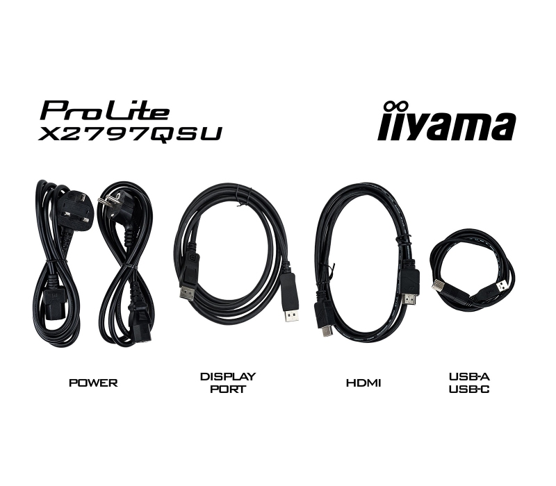 473412 Monitor IIYAMA ProLite/27" WQHD IPS/16:9/75 Hz/2x HDMI/DP/USB HUB/GŁOŚNIKI/5 lat carry-in