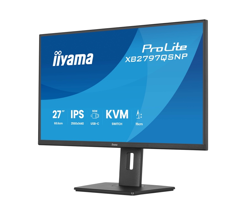 473414 Monitor IIYAMA ProLite/27" WQHD IPS/16:9/75 Hz/HDMI/DP/USB HUB/RJ-45/GŁOŚNIKI/PIVOT/5 lat carry-in