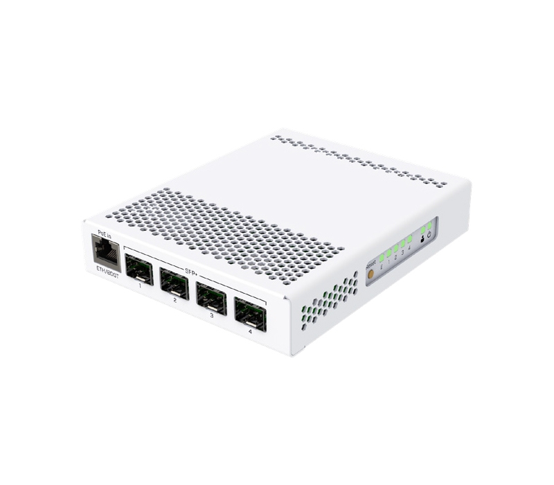 473494 Mikrotik Przełącznik 1xGbE 4xSFP+   CRS305-1G-4S+IN 