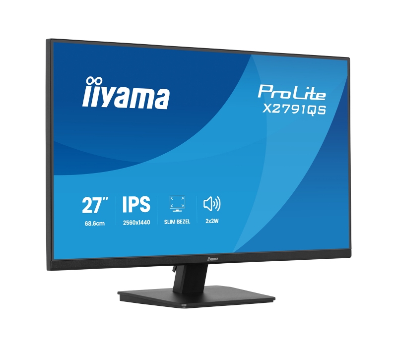 473524 Monitor IIYAMA ProLite/27" WQHD IPS/16:9/75 Hz/HDMI/DP/GŁOŚNIKI/3 lata carry-in