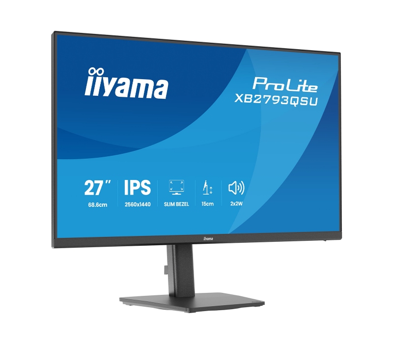 473559 Monitor IIYAMA ProLite/27" WQHD IPS/16:9/75 Hz/HDMI/DP/USB 2.0/GŁOŚNIKI/PIVOT/3 lata carry-in