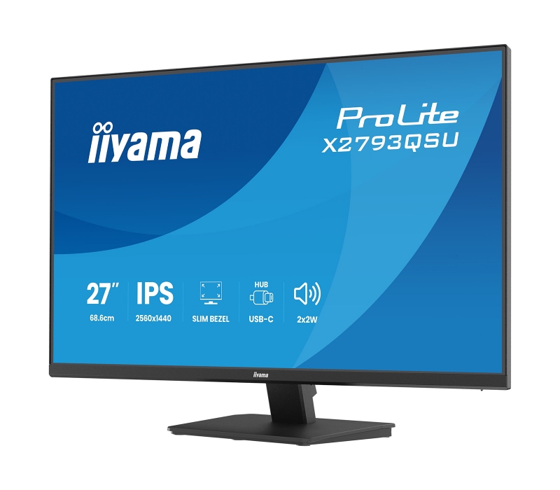 473589 Monitor IIYAMA ProLite/27" WQHD IPS/16:9/75 Hz/HDMI/DP/USB 2.0/GŁOŚNIKI/3 lata carry-in