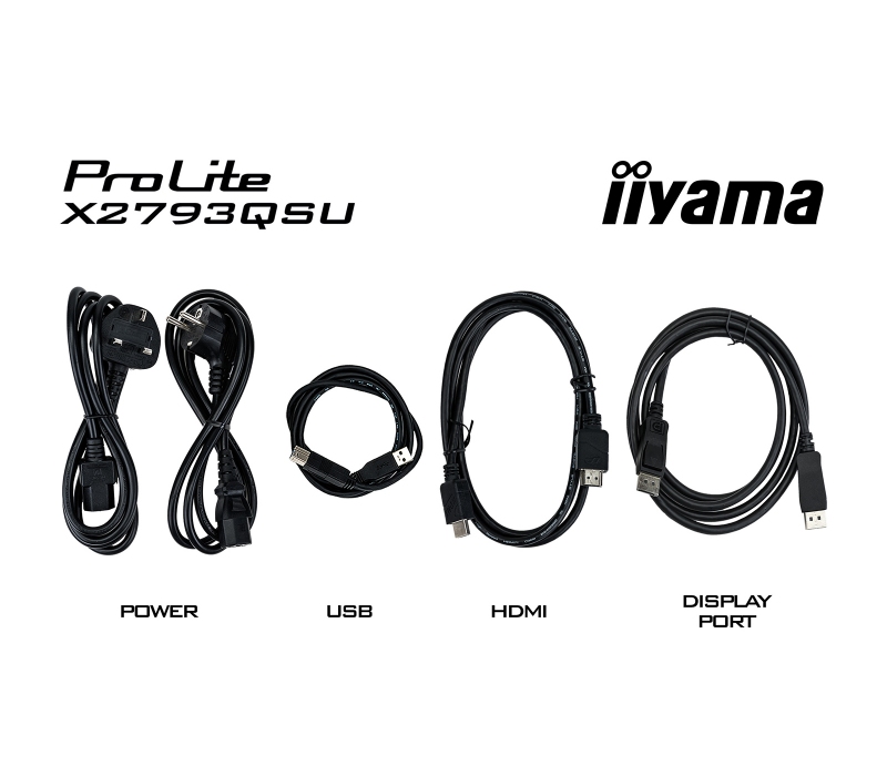 473594 Monitor IIYAMA ProLite/27" WQHD IPS/16:9/75 Hz/HDMI/DP/USB 2.0/GŁOŚNIKI/3 lata carry-in