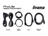 473686 Monitor IIYAMA ProLite/42,5" FHD/4K VA/16:9/60-120 Hz/2x HDMI/DP/USB HUB/GŁOŚNIKI/3 lata carry-in